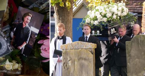 Composite photo of liam payne funeral