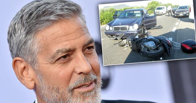 George Clooney Car Crash Cause