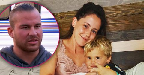 Jenelle Evans Smiling With Son Kaiser Inset of Nathan Griffith Looking Upset