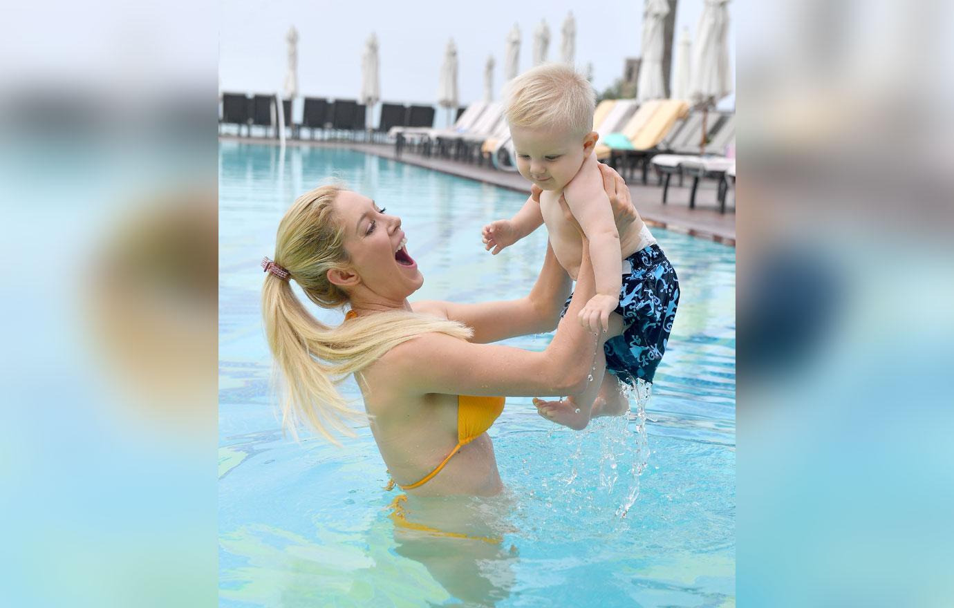 Heidi Montag Pool Day Son Gunner