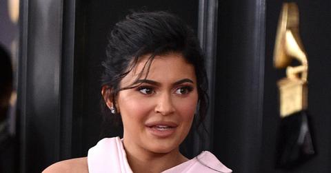 Kylie Jenner Closeup Wearing Pink Looking Distressed