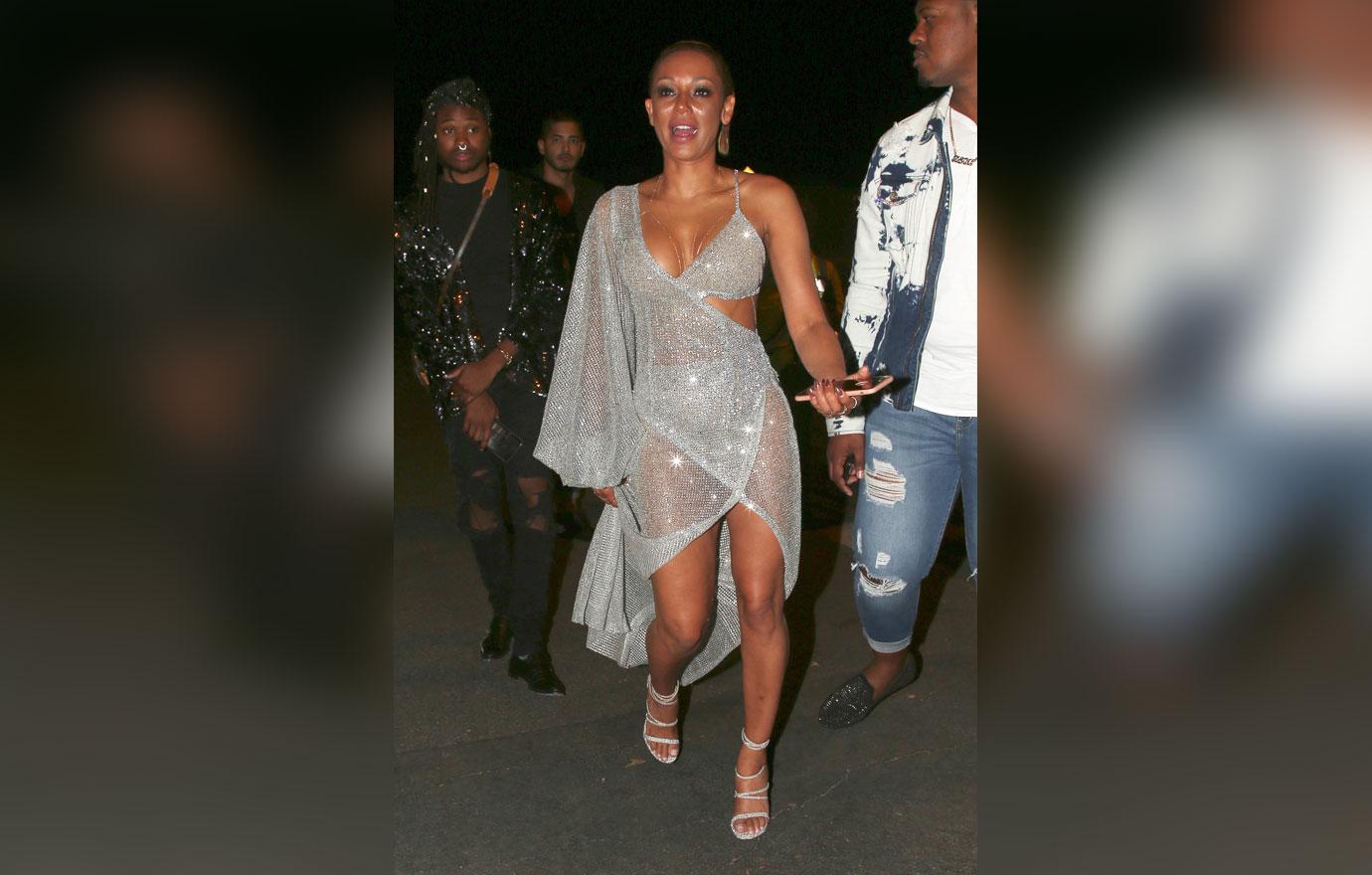 Mel B Wears Sheer Gown Rumors Dating Cop