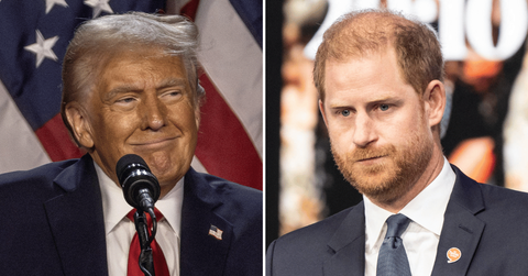 Composite photo of Donald Trump, Prince Harry