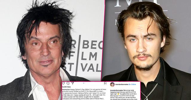 //Tommy Lee Son Brandon Threatening Post PP