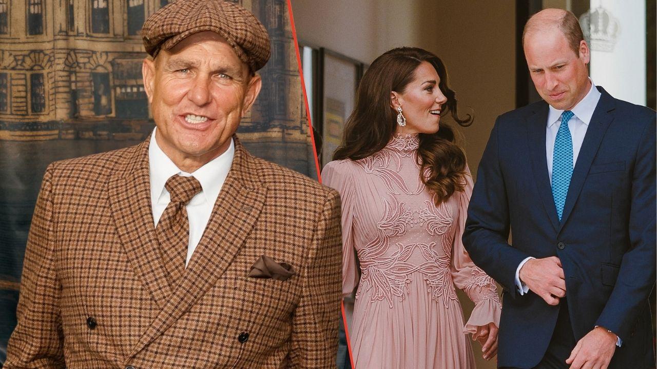 Split photos of Vinnie Jones, Princess Kate and Prince William
