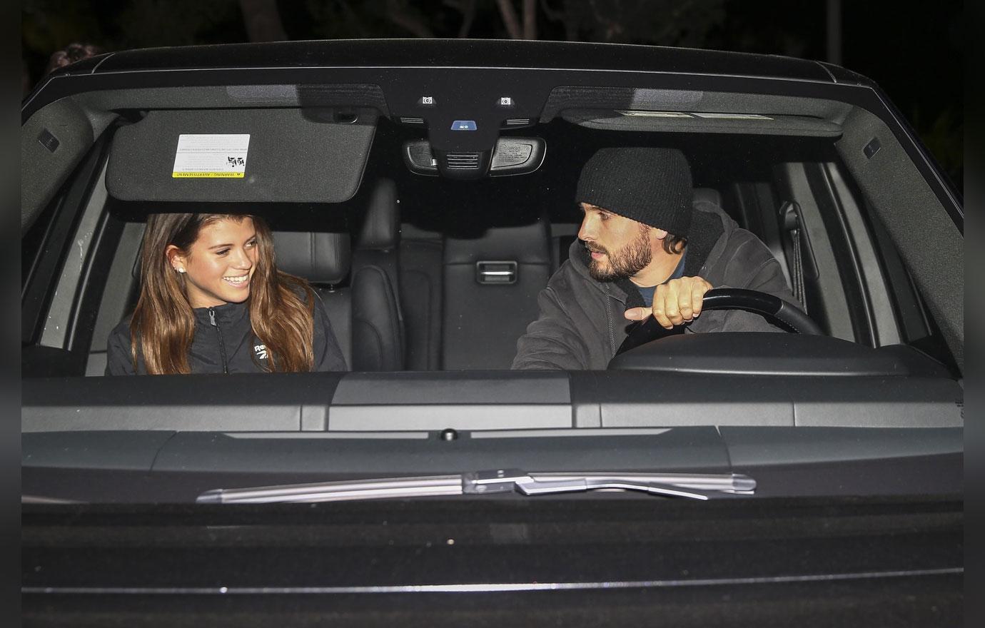 Sofia Richie Smiles With Scott Disick