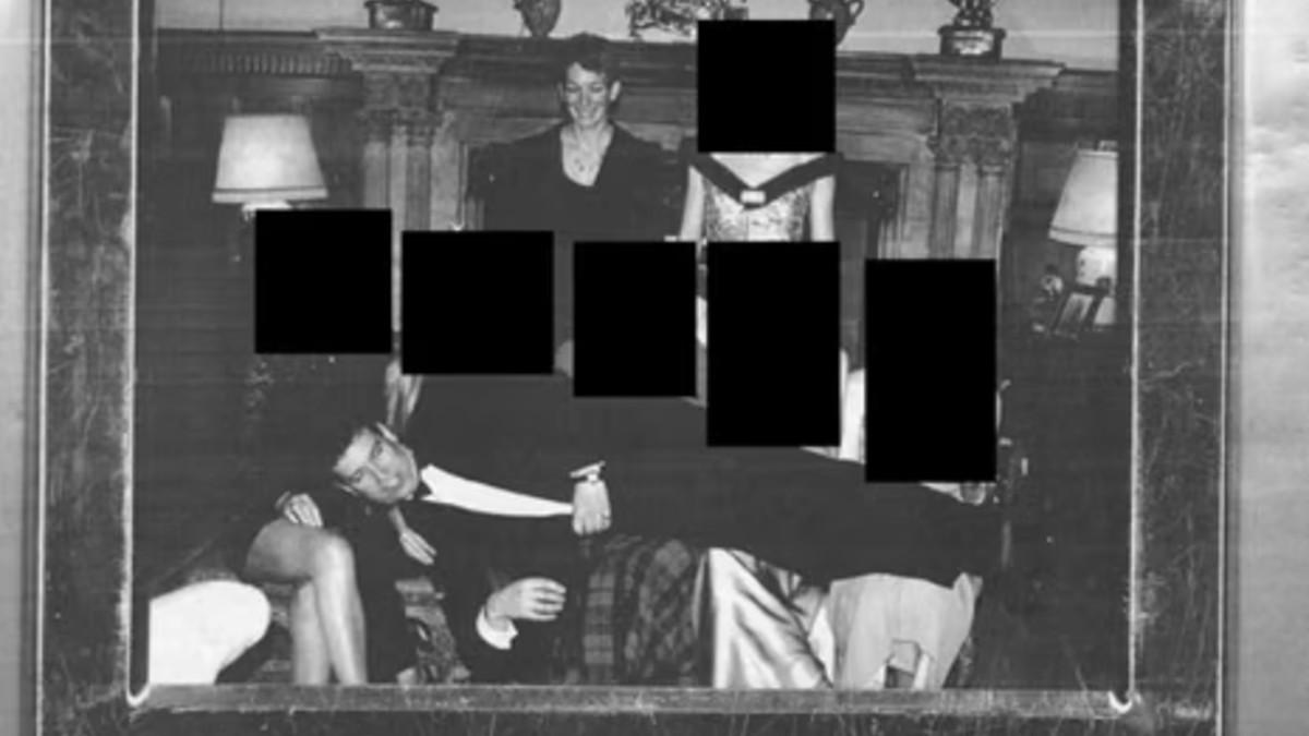 Photo of Andrew Windsor and Ghislaine Maxwell