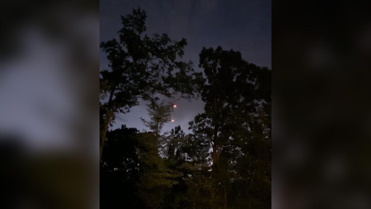 Other sightings were included in the third drop, including these mysterious lights filmed by a couple.