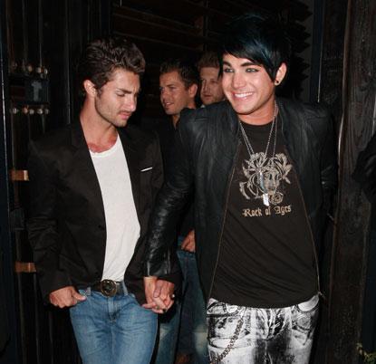 Adam Lambert Out With His Boyfriend.