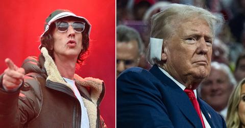 s music icon made gag about trump avoiding death on stage pp