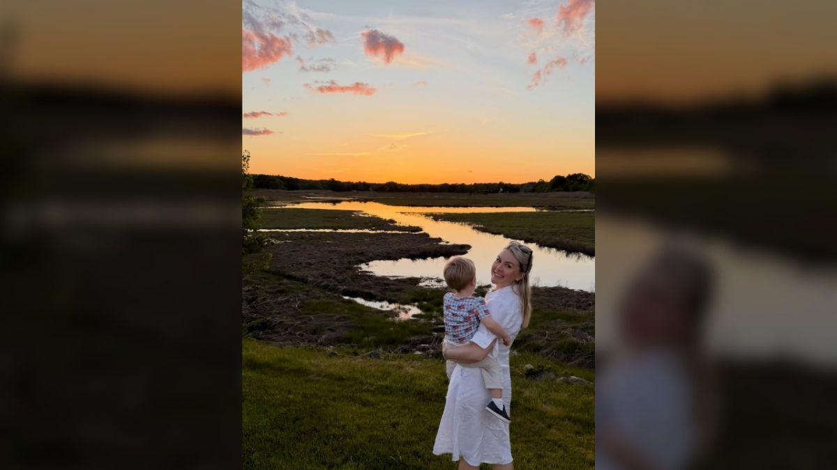 image of The post featured several moments with her newborn daughter.