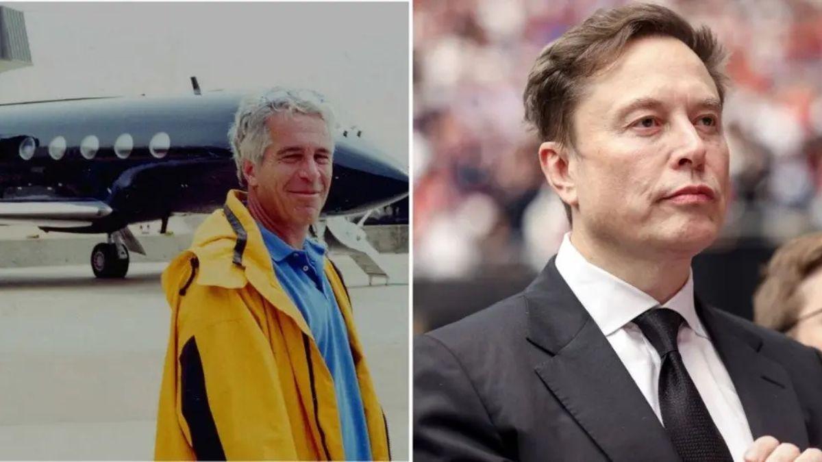 Photo of Jeffrey Epstein, Elon Musk