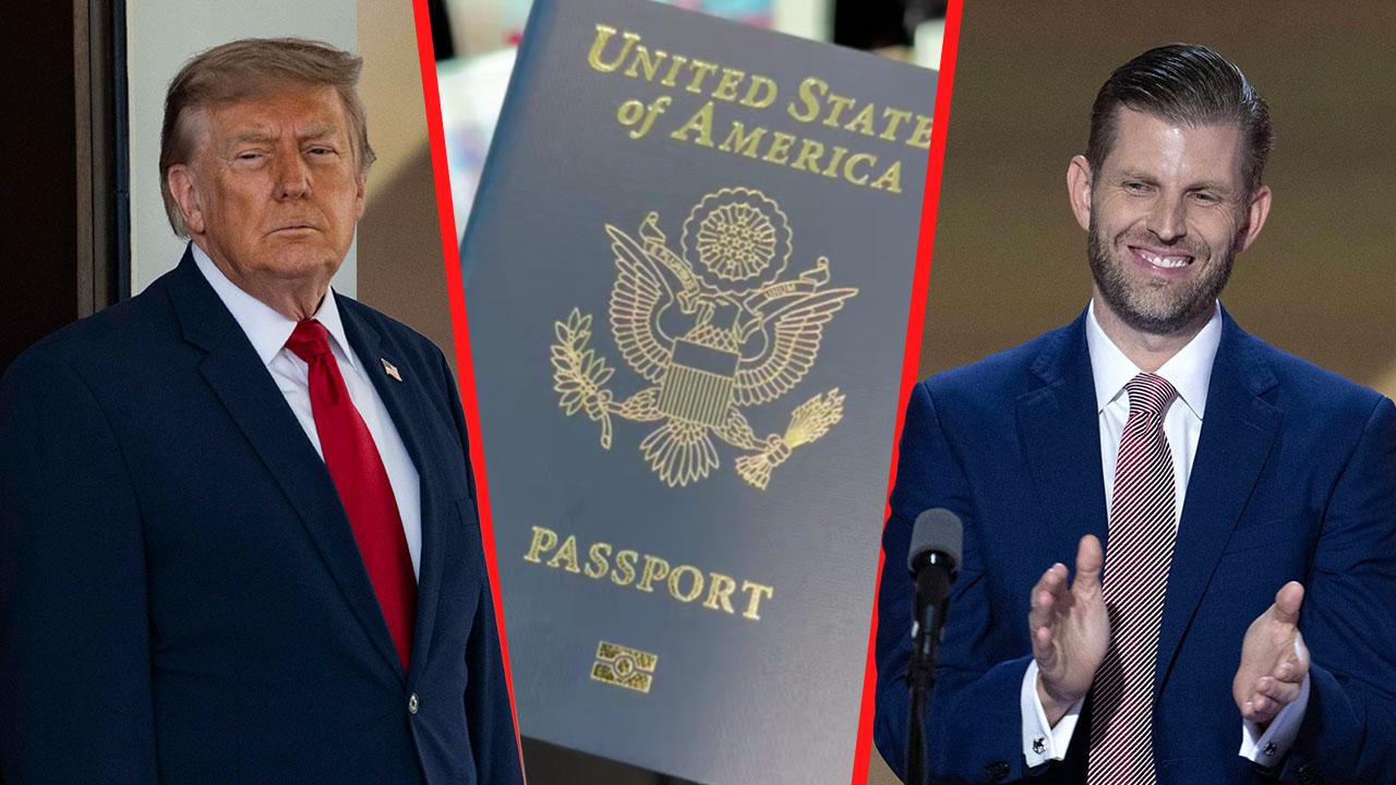 Eric Trump showed off his new Donald-adorned 'Patriot Passport.'