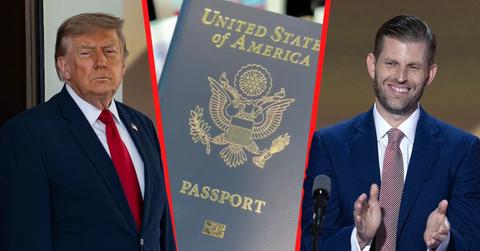 Eric Trump showed off his new Donald-adorned 'Patriot Passport.'