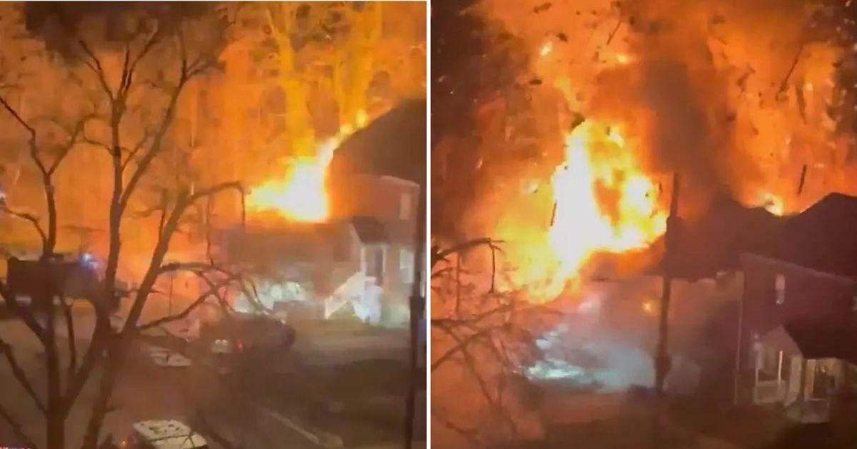 virginia home explodes police serve suspect search warrant