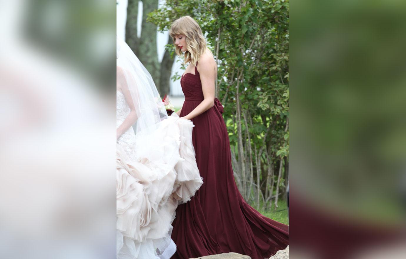 Taylor Swift Stuns As Bridesmaid At Best Friend’s Wedding