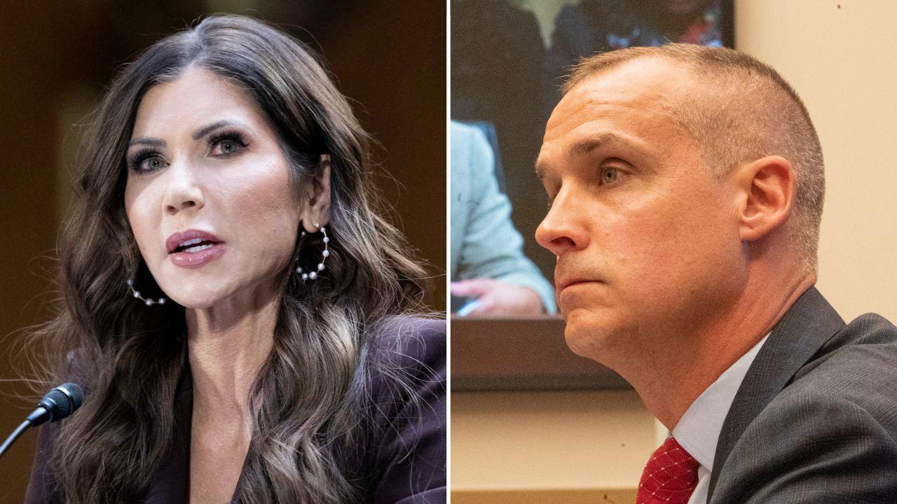 Photo of Kristi Noem, Corey Lewandowski