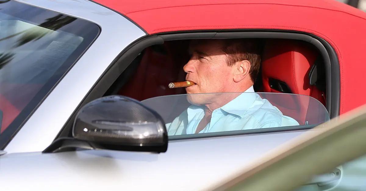 arnold schwarzenegger driving in la