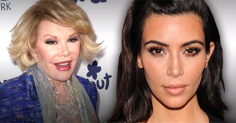 //kim kardashian joan rivers didnt sit next nbc in front baby north west kanye wide