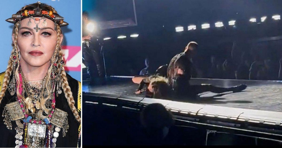 Ouch: Watch Madonna, 65, Take a Spill During Celebration Tour
