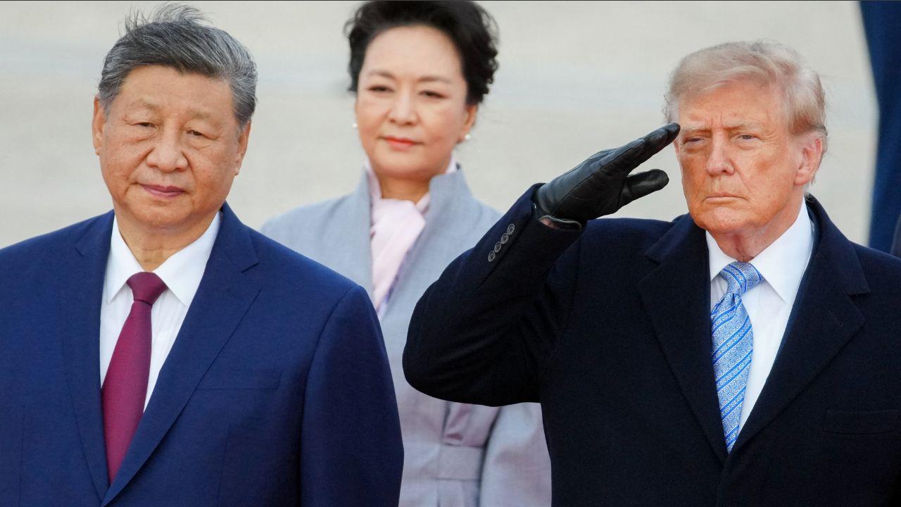 President Trump welcomed Chinese President Xi Jinping to the U.S.----------------------------------------------