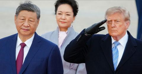 President Trump welcomed Chinese President Xi Jinping to the U.S.----------------------------------------------