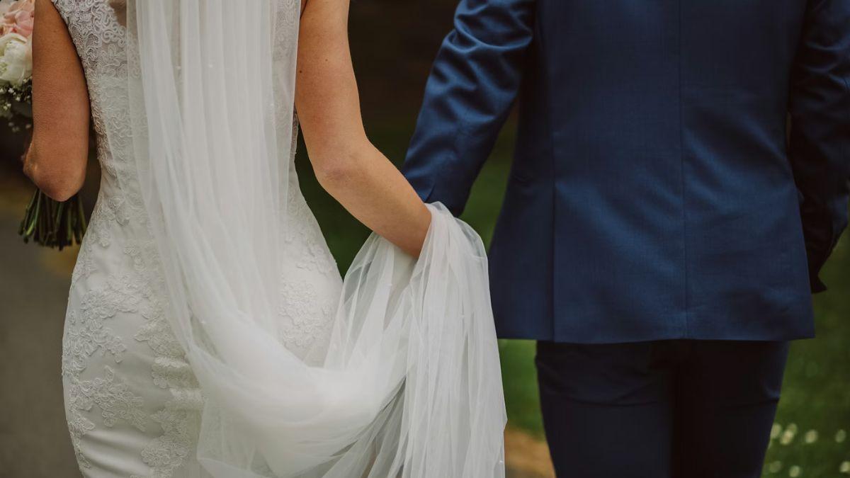 Photo of bride and groom
