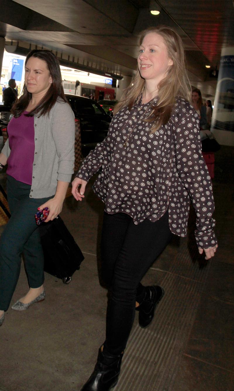 Chelsea Clinton Pregnant No Makeup