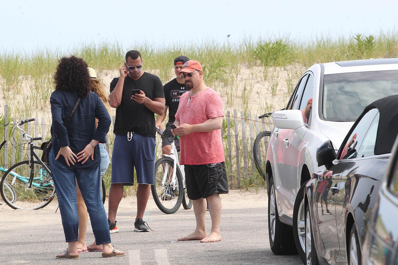 Jennifer Lopez Alex Rodriguez Family Beach Kids