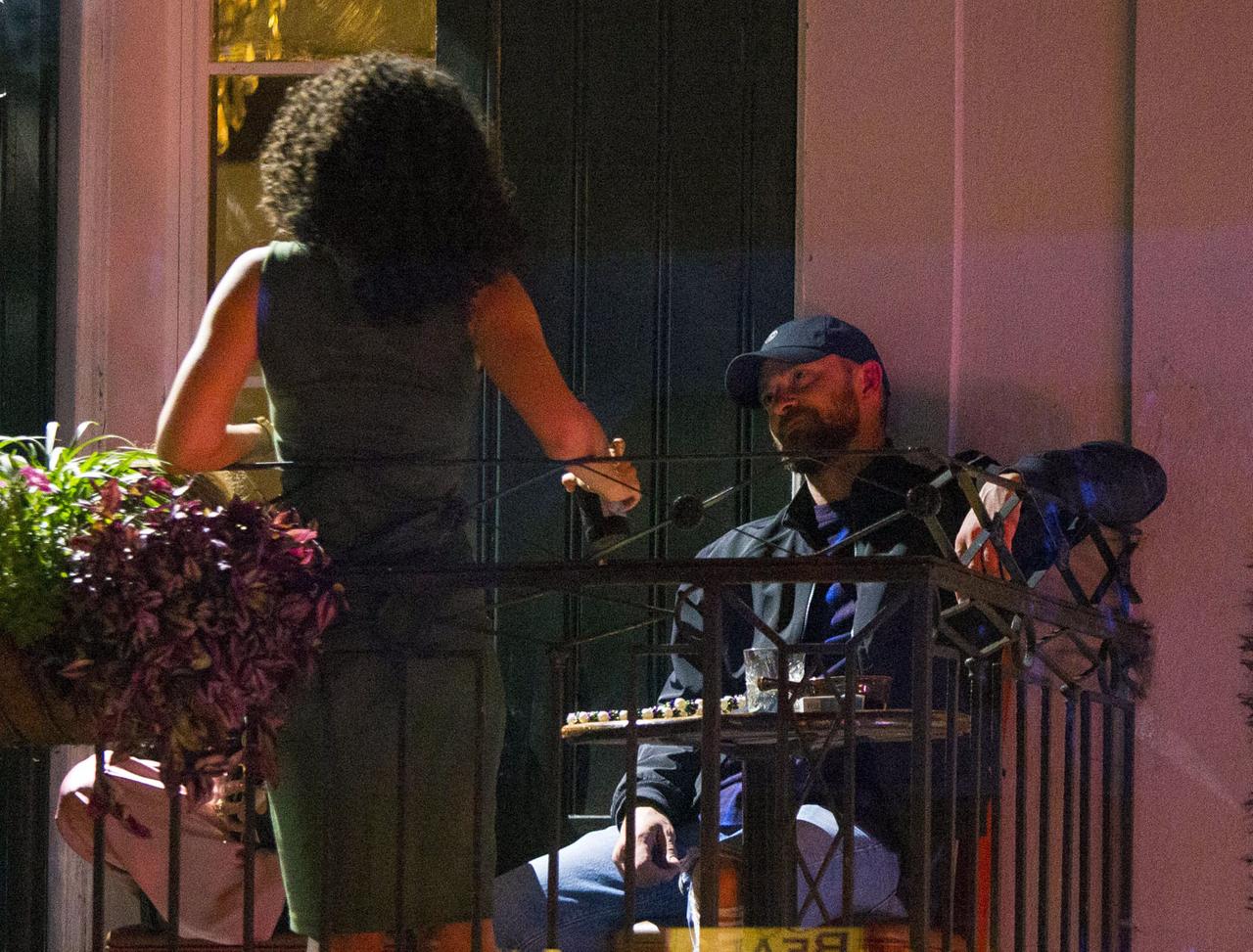Justin Timberlake Holds Hands With Costar Alisha Wainwright