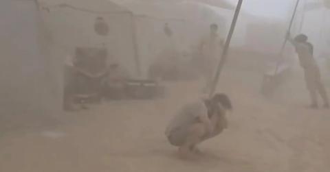 Photo of dust storm at Burning Man 2025