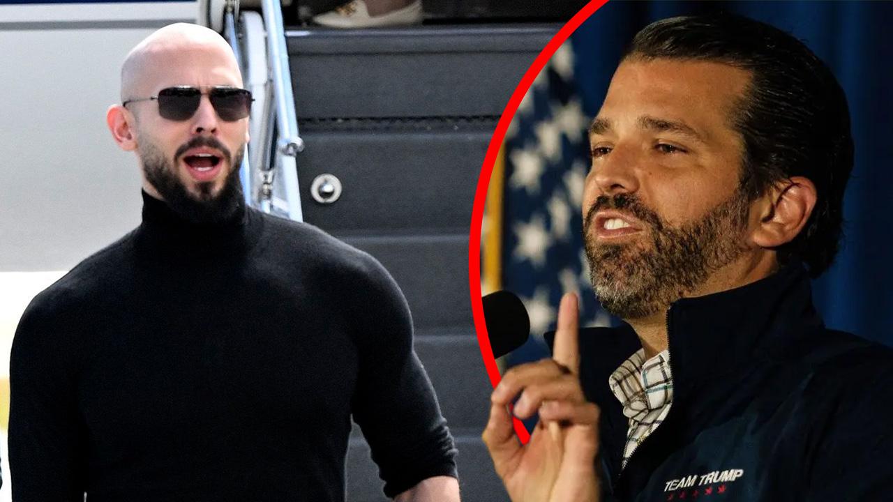 Photo of Andrew Tate, Donald Trump Jr.