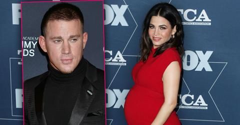 Channing Tatun looking right at Pregnant Jenna Dewan, Jenna Dewan Files To Drop Tatum From Name