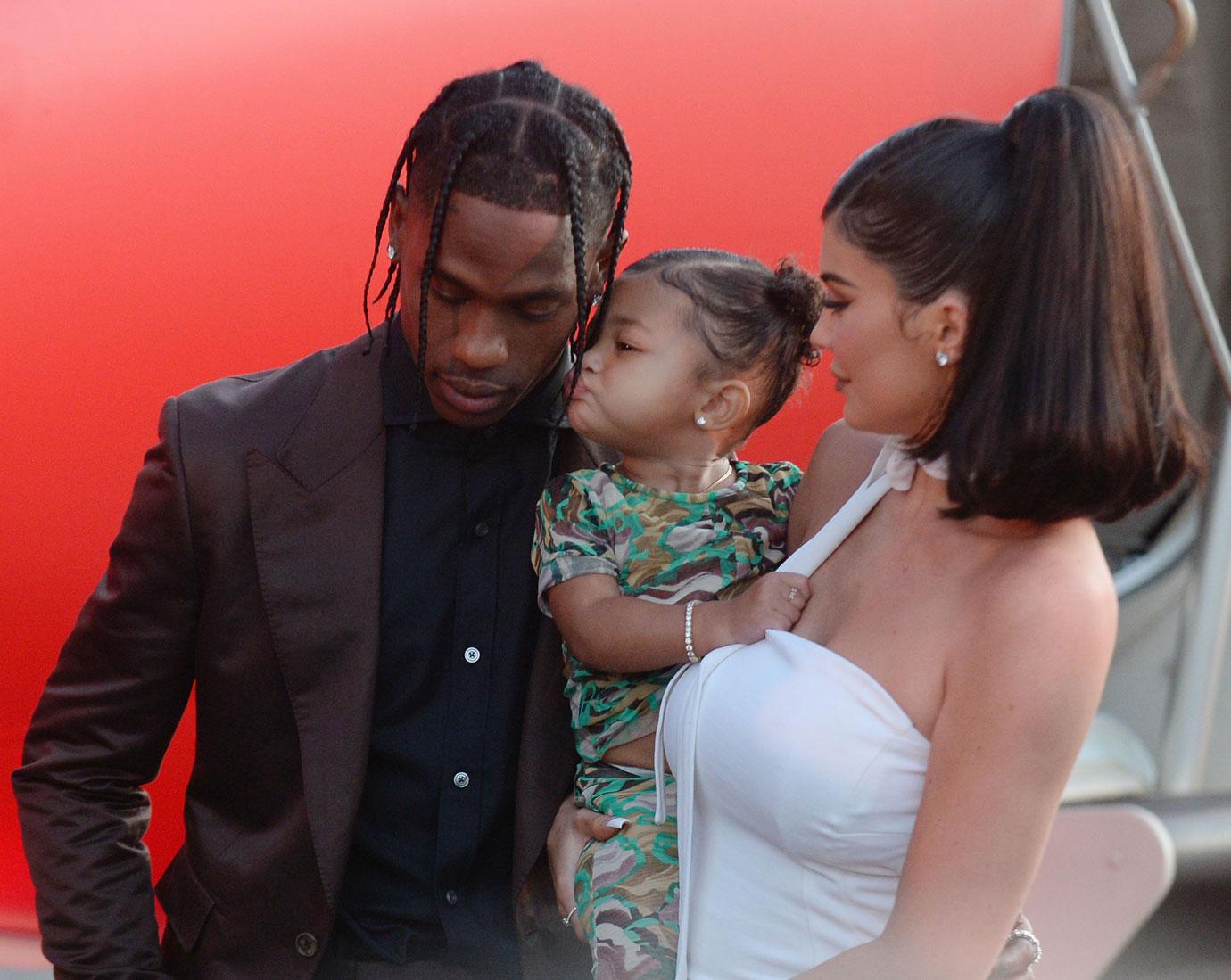 Kylie Jenner, Travis Scott & Stormi At ‘Look Mom I Can Fly’ Premiere