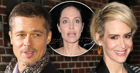 sarah paulson supports brad pitt angelina jolie divorce