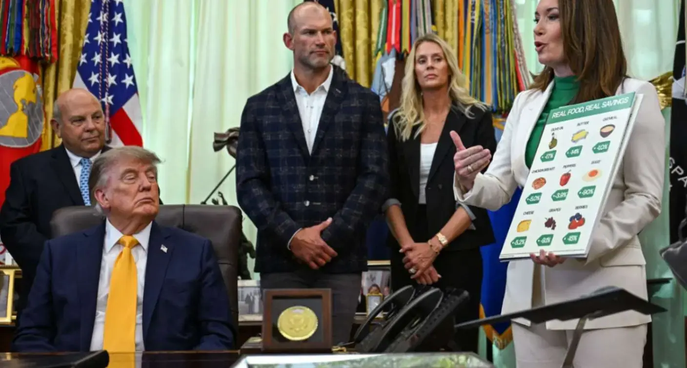 Trump blamed the Biden administration for food and gas prices.