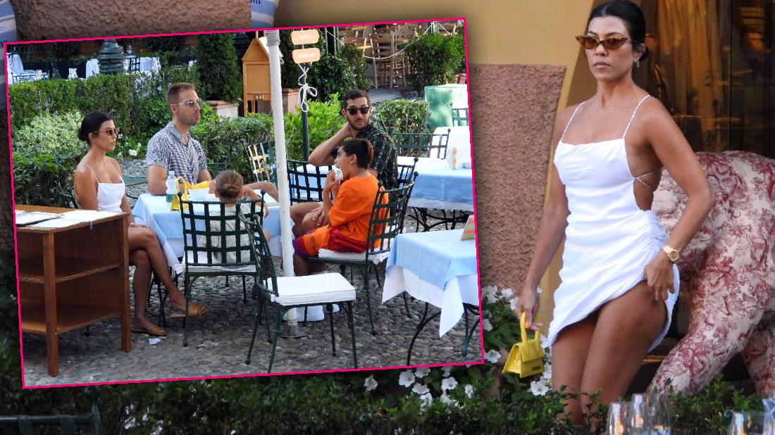 Kourtney Kardashian Enjoys Italian Getaway With Family And Friends