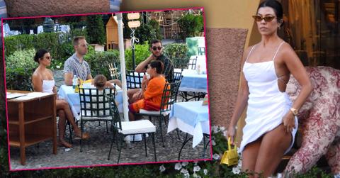 Kourtney Kardashian Enjoys Italian Getaway With Family And Friends