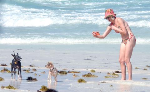 hp rose mcgowan in bikini in mexico