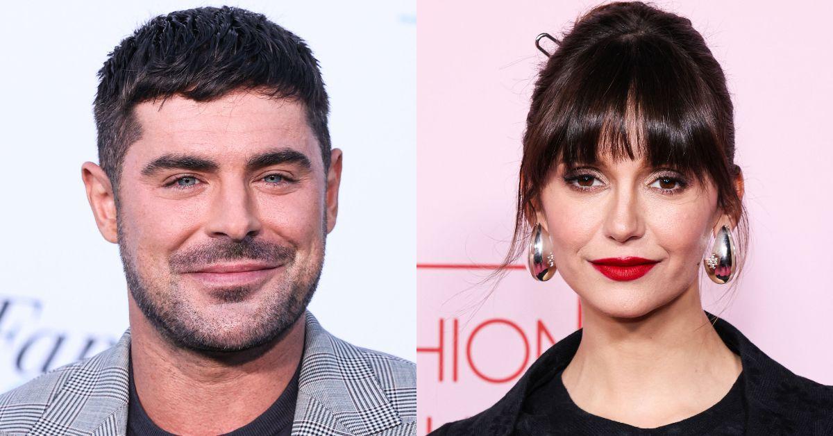 Zac Efron was spotted chatting with newly single Dobrev during a getaway off the coast of Sardinia.