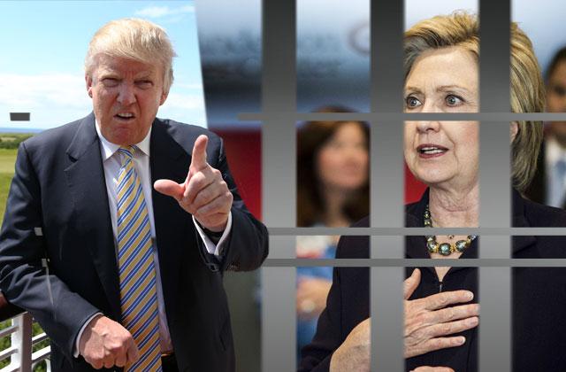 Donald Trump Demands Hillary Clinton Jail