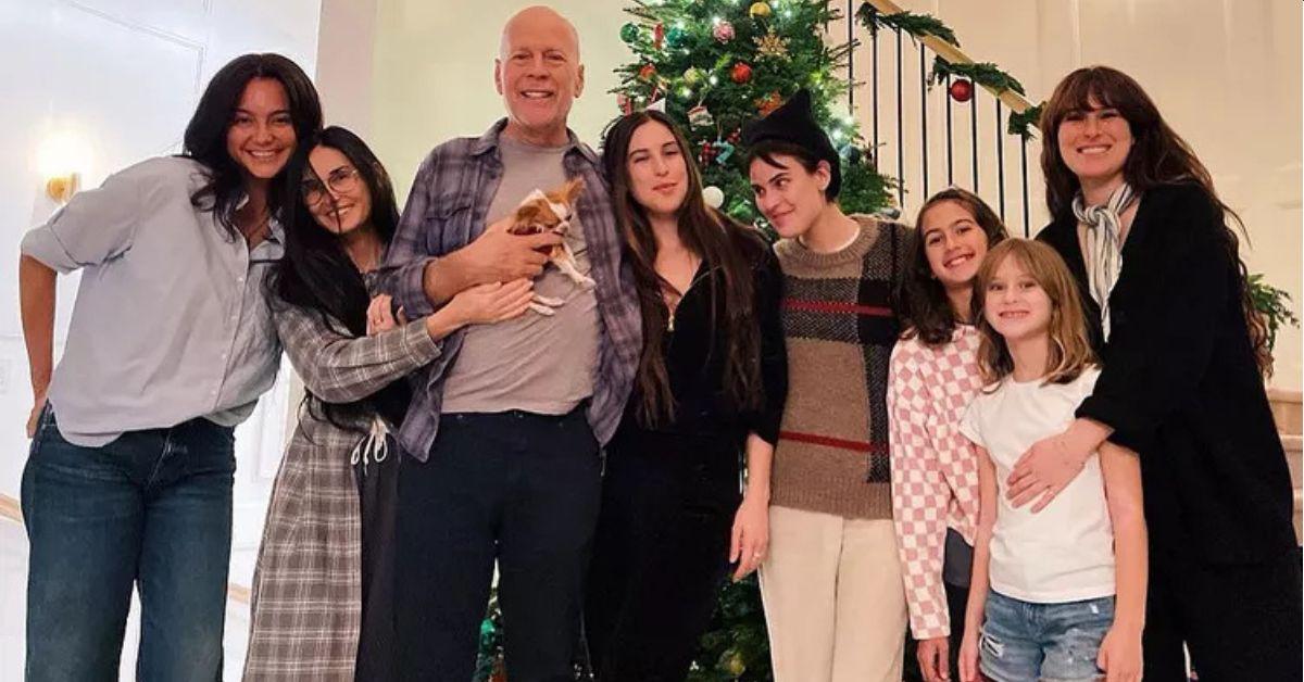 Photo of Bruce Willis and family