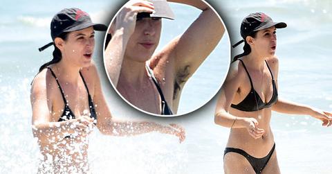 //scout willis bikini hairy armpits beach los angeles pp