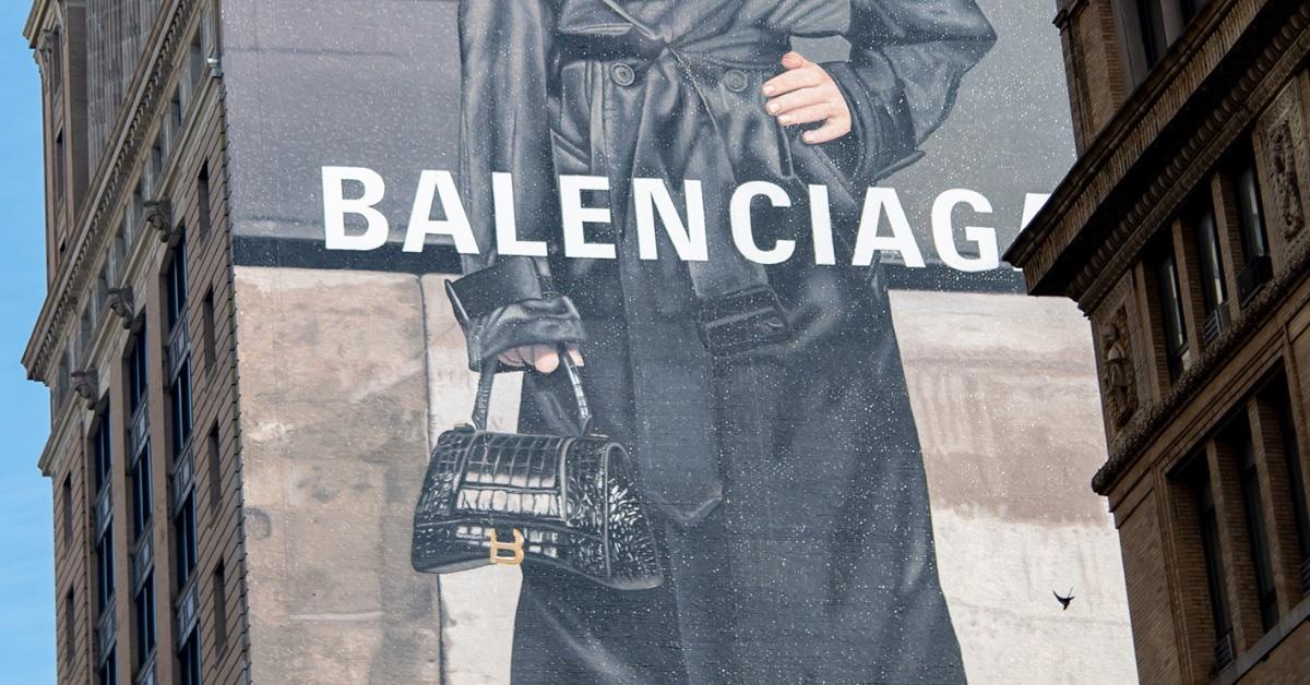 Balenciaga's ads also hinted at an ancient god who was worshiped