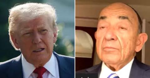 split photo of Donald Trump and Alvin Hellerstein