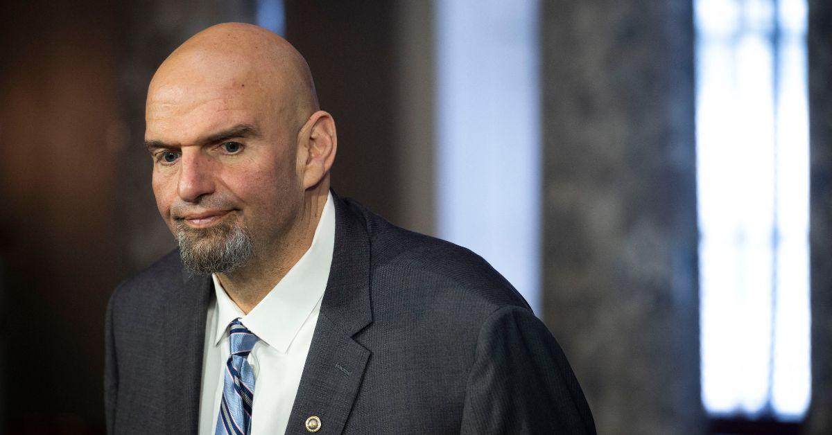 john fetterman taunts pro palestine protestors israeli flag ceasefire