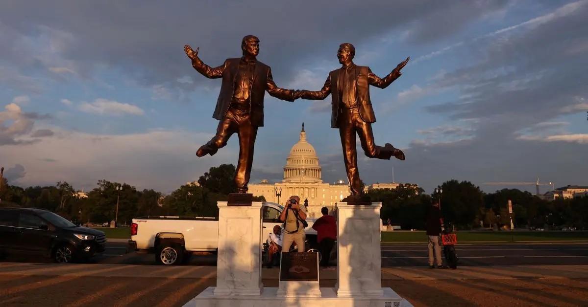 trump epstein statue