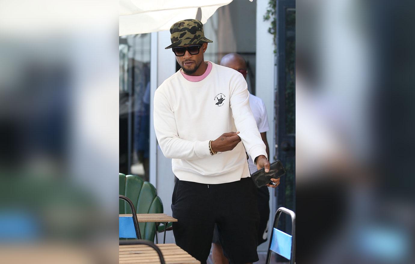 Usher With Pal Jermaine Dupri Amid Herpes Scandal