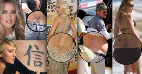 Celebrity Tramp Stamp Tattoos