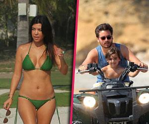 //kourtney kardashian green bikini